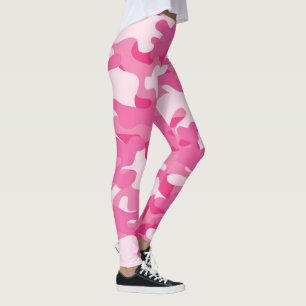 Dames roze Leggings van Camouflage