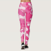 Dames roze Leggings van Camouflage (Achterkant)