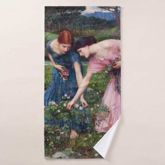 Dames Rozen, John William Waterhouse Badhanddoek (Badhanddoek)