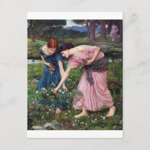 Dames Rozen, John William Waterhouse Briefkaart