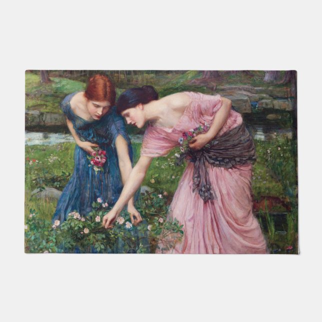 Dames Rozen, John William Waterhouse Deurmat (Voorkant)