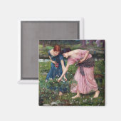 Dames Rozen, John William Waterhouse Magneet (Voorkant / Achterkant)