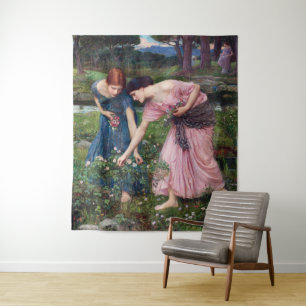 Dames Rozen, John William Waterhouse Wandkleed