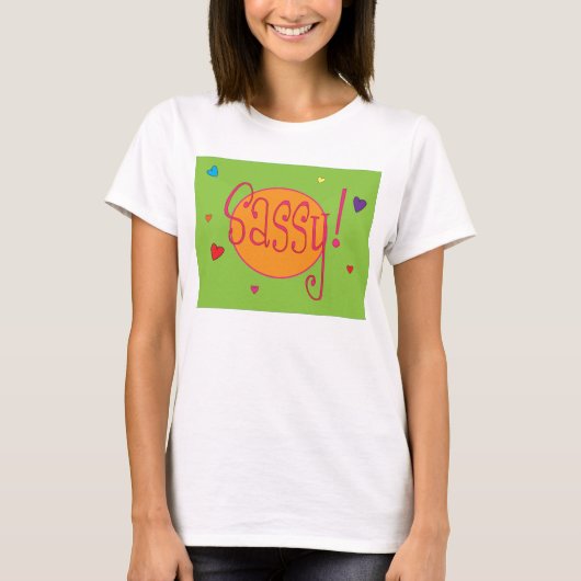 Dames Sassy T T-shirt (Voorkant)