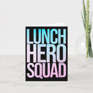 Dames School Lunch Heldenploeg Cafetariamedewerker Kaart