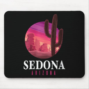 Dames Sedona Arizona Cactus Zonsondergang Woestijn Muismat