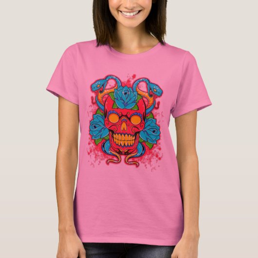 Dames "Serpent King" Lange T-shirt met lange hoes (Voorkant)