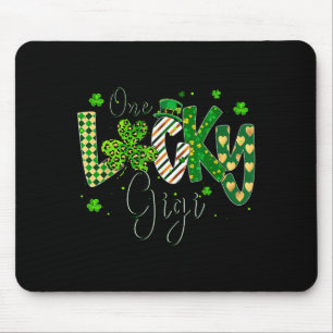 Dames shamrock één lucky gigi St. Patrick's Day Muismat