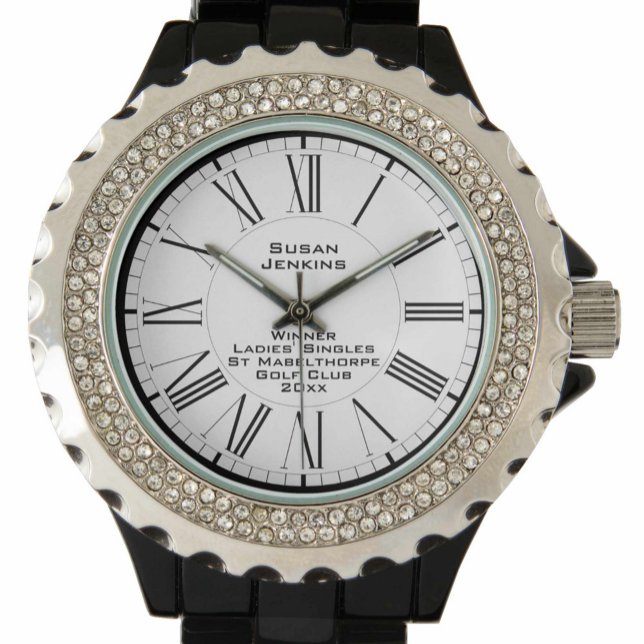 Dames Singles Golf Competition Winner Horloge (Creator heeft geüpload)