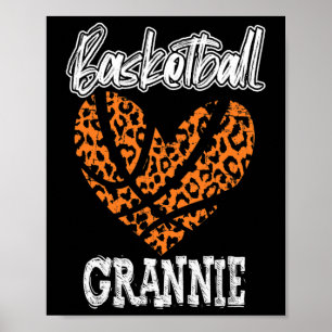 Dames Skelet Oma Top Hart Luipaard Vervuild Poster