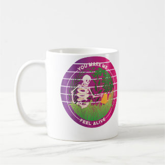Dames Skelet Tuinieren Grappige Skelet Water geven Koffiemok