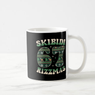 Dames Skibidi Rizzmas 67 Six Seven Meme Lelijk Ker Koffiemok