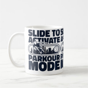 Dames Slide om Parkour-modus te activeren Traceur Koffiemok