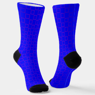 Dames sokken, Blauw Paarse klassieke design Sokken