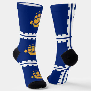 Dames sokken met vlag van Quebec Stad
