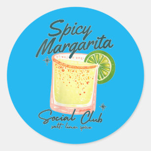 Dames Spicy Margarita Social Club Att Lime Spice Ronde Sticker