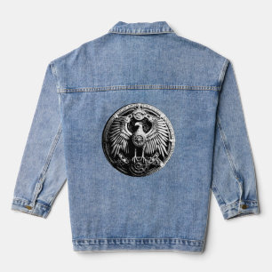 Dames spijkerjasje Jean jasje Kleurrijk ontwerp D Denim Jacket