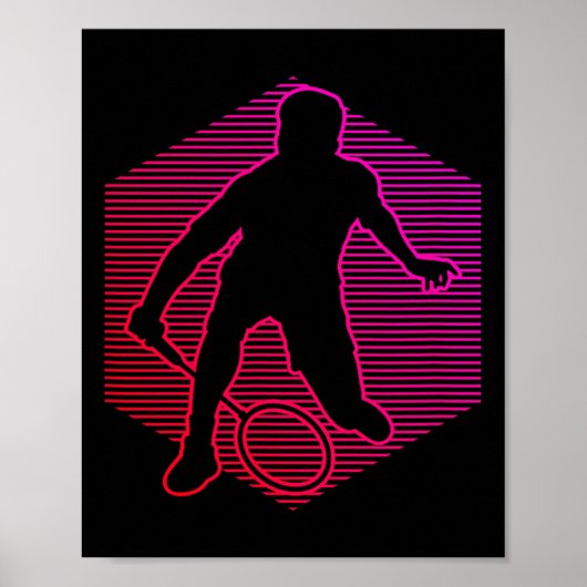 Dames Squash Heren Shuttle Badminton  Poster (Voorkant)