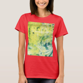 Dames St. Patrick' Day shirt met ontwerp.