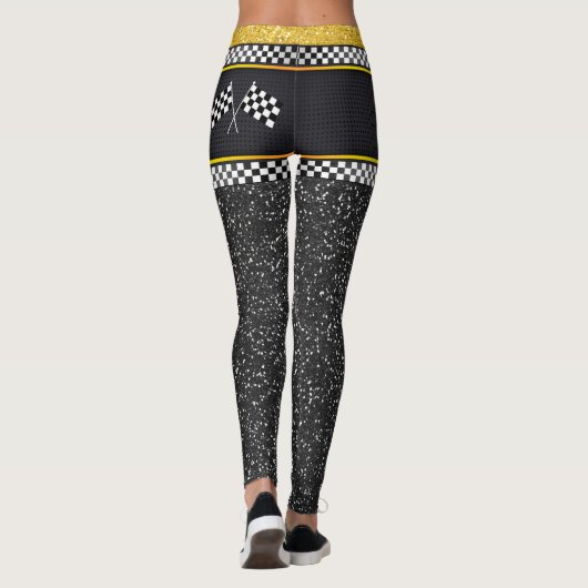 Dames Start Uw Motoren Pop Mode Leggings (Achterkant)
