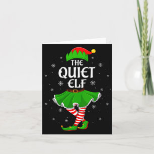 Dames stille Elf Kerst familie meisjes vrouwen Elf Kaart