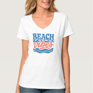 Dames strandstemming t-shirt