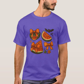 Dames Summerween Coquette Strik Watermeloen Retro  T-shirt