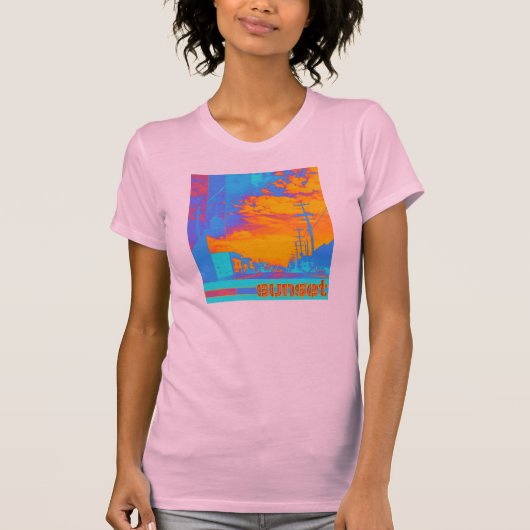 Dames Sunset T-Shirt (Voorkant)