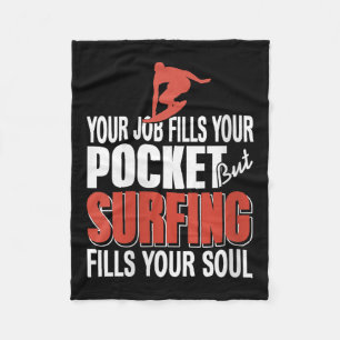 Dames surfen vervult je ziel Baanaanvulling Cket K Fleece Deken