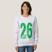 Dames sweatshirt as ONTWERP AFRIKA 26 (Voorkant volledig)