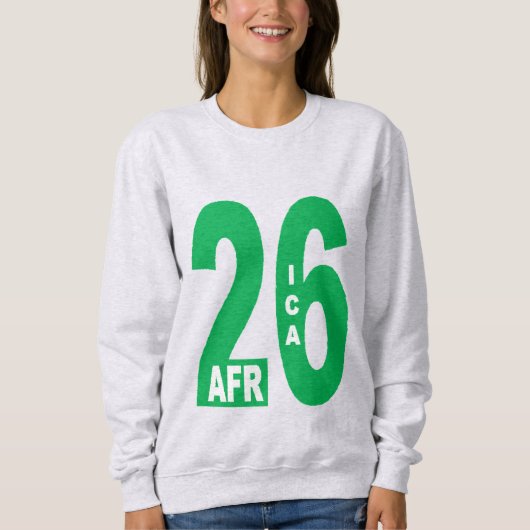 Dames sweatshirt as ONTWERP AFRIKA 26 (Voorkant)