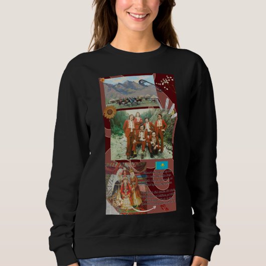 Dames sweatshirt Kazachstan (Voorkant)