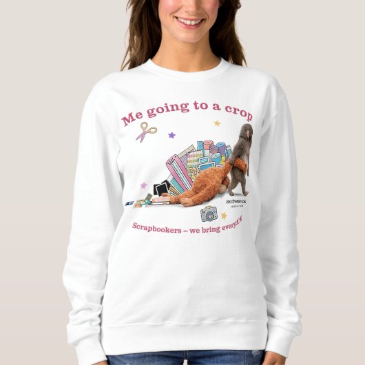Dames sweatshirt Punch the Monkey (Voorkant)