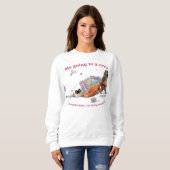 Dames sweatshirt Punch the Monkey (Voorkant volledig)