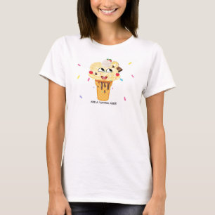 Dames T-shirt Creamy Dreamies VOEG EEN TOPPING TOE