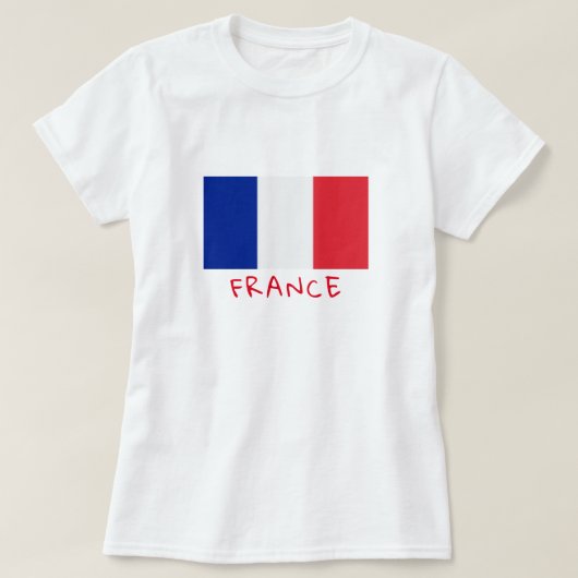 Dames T-shirt Frankrijk (Design voorkant)