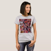 Dames T-shirt – Gefragmenteerde Puls (Voorkant volledig)