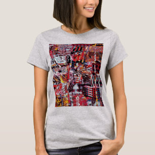 Dames T-shirt – Gefragmenteerde Puls