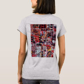 Dames T-shirt – Gefragmenteerde Puls (Achterkant)