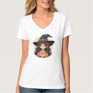 Dames T-Shirt Knus herfst outfit Halloween T-shi