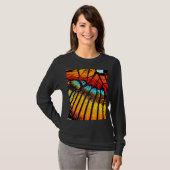Dames T-shirt met lange mouwen (Voorkant volledig)