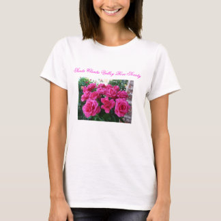 Dames T-shirt met roze rozen