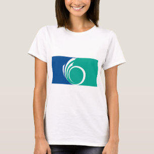 Dames T-shirt met vlag van Ottawa, Canada