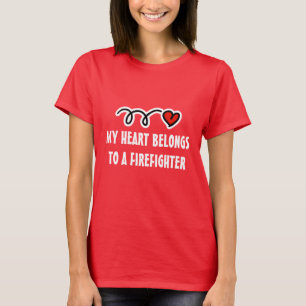 Dames t-shirt voor brandweervrouw