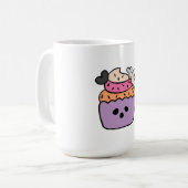 Dames T-shirts, Mannen Shirten, Mom Ghost T-shirts Koffiemok (Voorkant links)