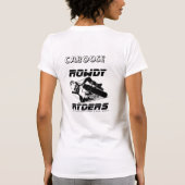 Dames Tanktop in witte/zwarte logo (Achterkant)
