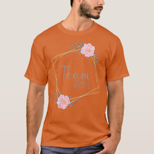 Dames Team Bruid Jacht Nacht Roos Blauw Bruid T-shirt