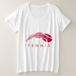 Dames tenniskleding plus size sport t-shirt