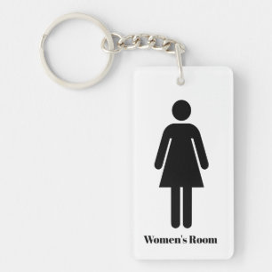 Dames Toilet Openbaar Toilet Sleutelhanger