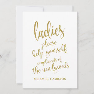 Dames Toiletmand Goud Betaalbaar Bord